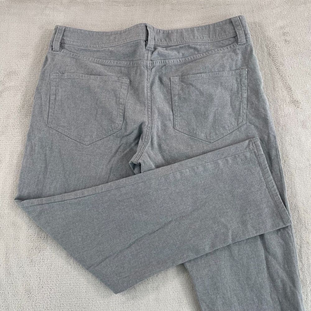 James Perse Pants Men 34x29 Gray 5 Pocket Cotton Flannel Button Fly $265